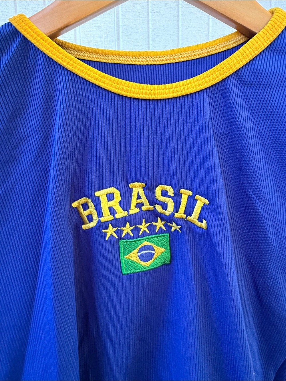 Brasil cropped tee / small BRAZIL